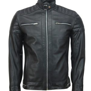 Andrew Tate Celebrity Black Leather Biker Jacket
