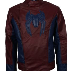 Spiderman Cosplay Costume Leather Jacket