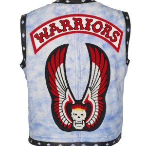 Warriors Movie White Waxed Motorcycle Vest Jacket
